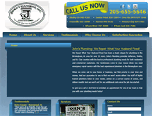 Tablet Screenshot of johnsplumbingal.com